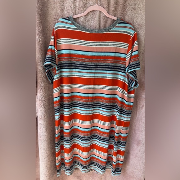 Women’s Striped T-Shirt Dress – Size 3X - Picture 5 of 5